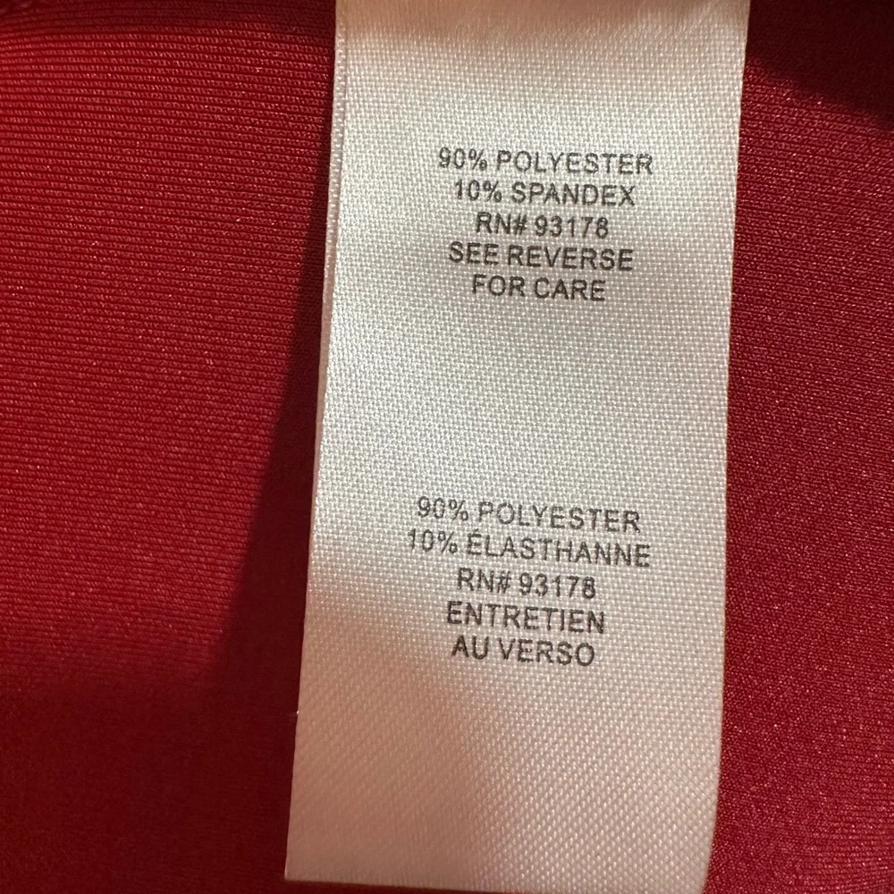 NWT Tahari Faux Suede Open Front Jacket in Geranium. Size XS.